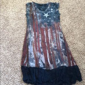 CAL STYLE USAAmerican flag dress